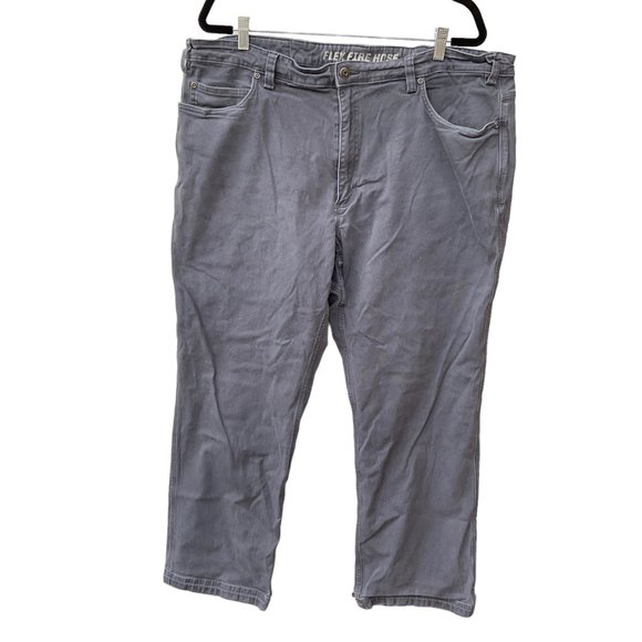 Duluth Trading Co Flex Fire Hose Mens Gray Jeans Size 44X30 Relaxed Canvas - Picture 1 of 8